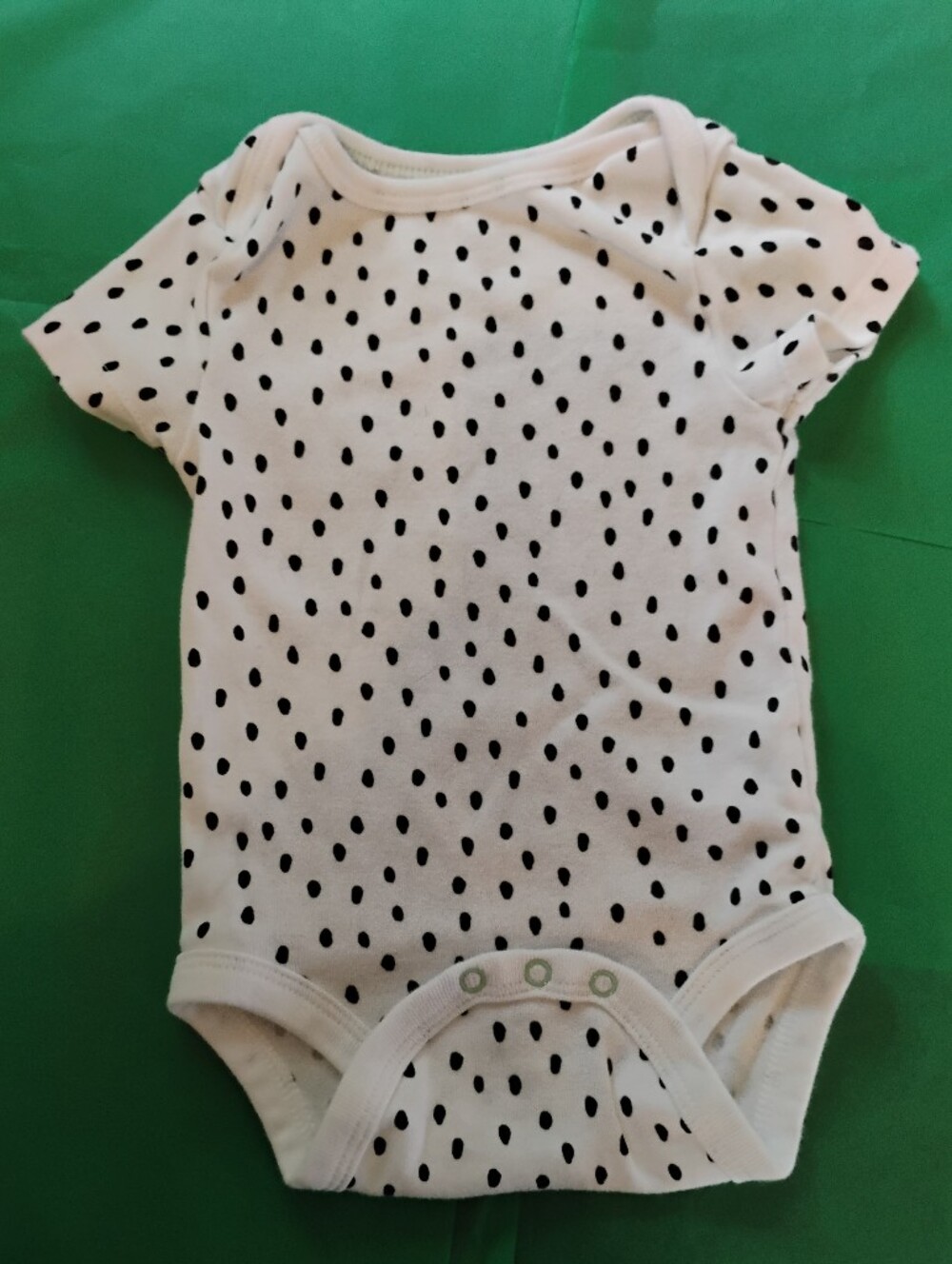 cloud island White Bodysuit with Black Polka Dots